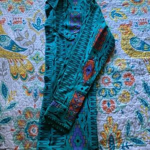 Vintage wrangler button up; fits like a small